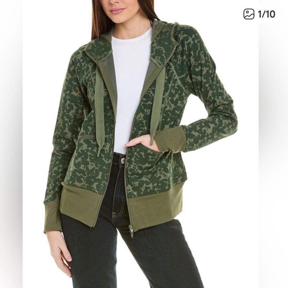 Cabi Marathon Jacket Hoodie Flamo Army Green XS